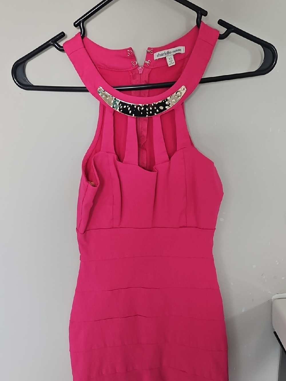Hot Pink Bandage Dress